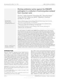 Eliciting antibiotics active against the ESKAPE