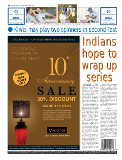 Kiwis may play two spinners in second Test