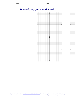 Area of Polygons Worksheet