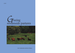 Grazing Streamside Pastures - For Your Information