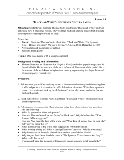 lesson plan - Maine Memory Network