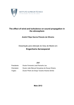 The effect of wind and turbulence on sound propagation in the