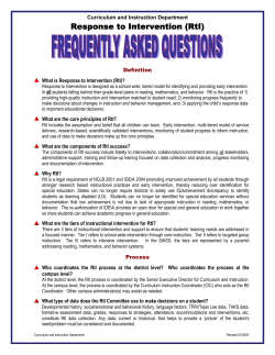 Dyslexia, 504, SST Department