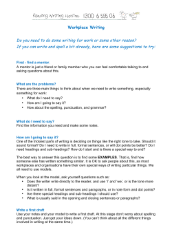 Do you need to do some writing for work or some other reason? If