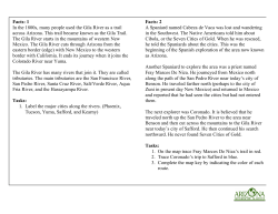 Facts: 1 In the 1800s, many people used the Gila River as a trail