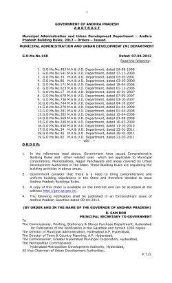 Andhra Pradesh Building Rules, 2012