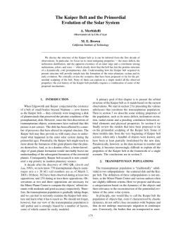 The Kuiper Belt and the Primordial Evolution of