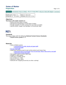 States of Matter - Plain Local Schools