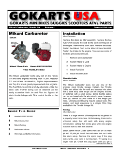 Mikuni Carburetor