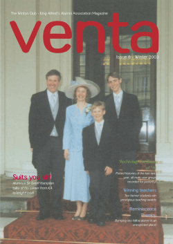 Suits you sir! - University of Winchester