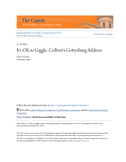 It`s OK to Giggle: Colbert`s Gettysburg Address