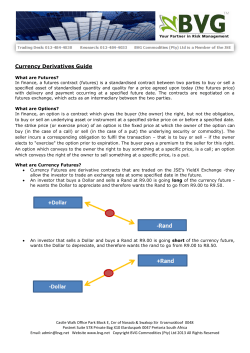 Currency Derivatives Guide