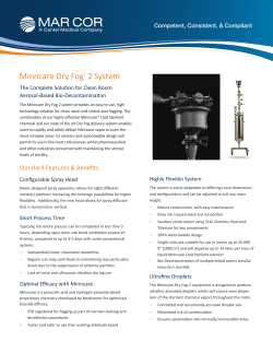 Minncare Dry Fog 2 system