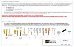 Read these notes before beginning installation. Volkswagen Gauge