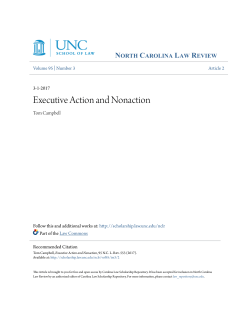 Executive Action and Nonaction