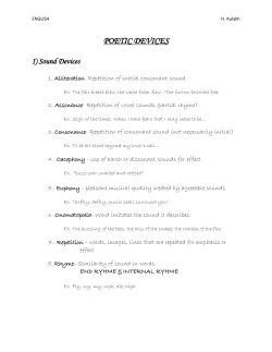 POETIC DEVICES