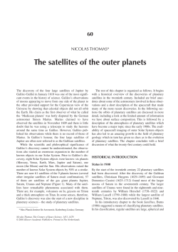The satellites of the outer planets