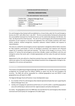 REGIONAL MANAGER RURAL Regional Manager Rural