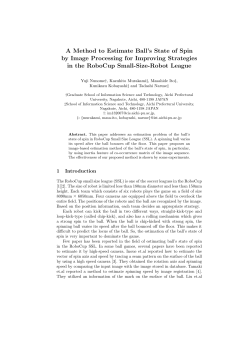 A Method to Estimate Ball`s State of Spin by Image Processing for
