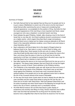 THE STORY STUDY 11 CHAPTER 11 Summary of Chapter: &bull; God