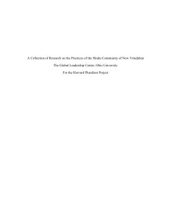 A Collection of Research on the Practices of the Hindu Community
