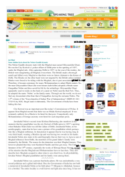 HIDDEN FACTS ABOUT THE NEHRU-GANDHI DYNASTY