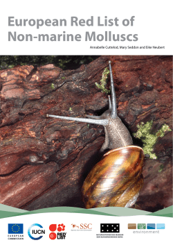 European Red List of Non-marine Molluscs - Wageningen UR E
