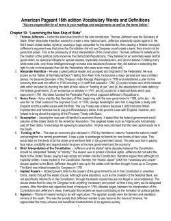 American Pageant 16th edition Vocabulary Words and Definitions