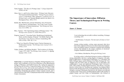 The Importance of Innovation: Diffusion Theory and Technological