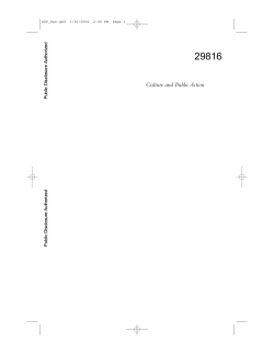 Culture and Public Action