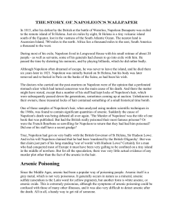 Arsenic Poisoning