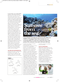 Sun care from the sea