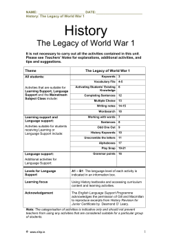 History - English Language Support Programme