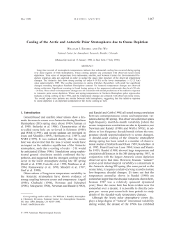 Cooling of the Arctic and Antarctic Polar Stratospheres due