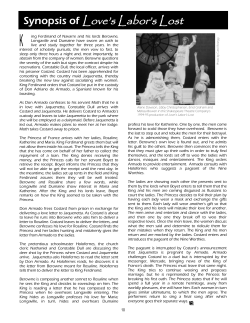 Synopsis of Love`s Labor`s Lost