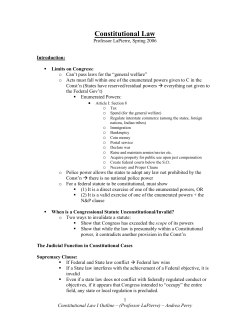 Constitutional Law Outline