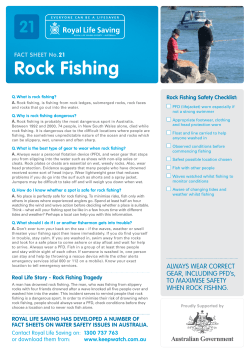 Rock fishing fact sheet