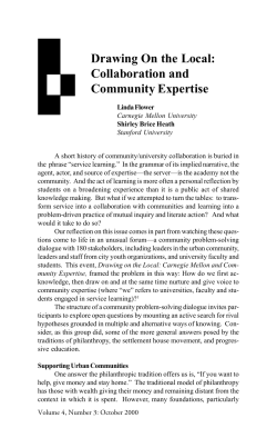 Drawing On the Local: Collaboration and Community Expertise