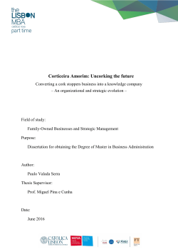 Corticeira Amorim: Uncorking the future