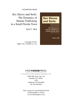 Sex Slaves and Serfs: - Lynne Rienner Publishers