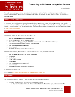Connecting to SU-Secure using Other Devices