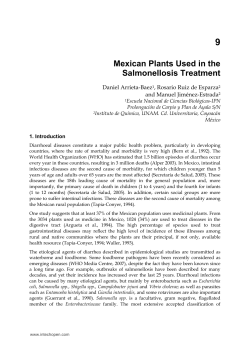 Mexican Plants Used in the Salmonellosis Treatment