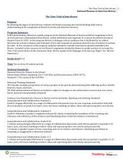 The Time Trial of John Brown - National Museum of American History