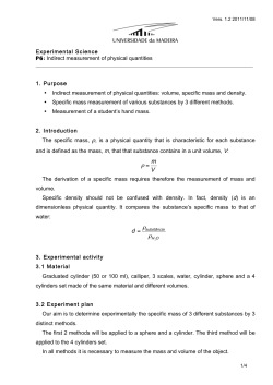 Measurement of derived and fundamental quantities.