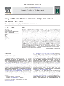 Testing LiDAR models of fractional cover across multiple forest