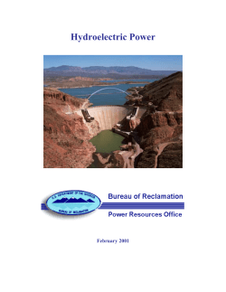 Hydroelectric Power - Nevada Agricultural Experiment Station