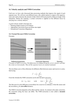 14. Velocity analysis and NMO
