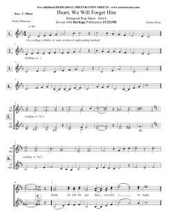 Finale 2006 - [15-2219H Heart, We Will Forget Him (SSAA)]