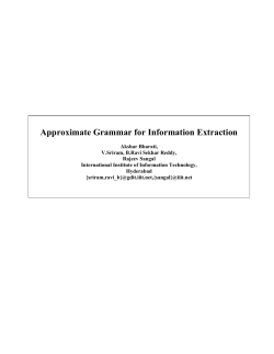 Approximate Grammar for Information Extraction