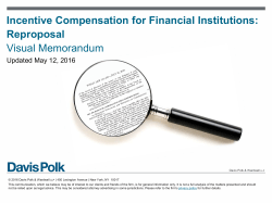 Incentive Compensation for Financial Institutions